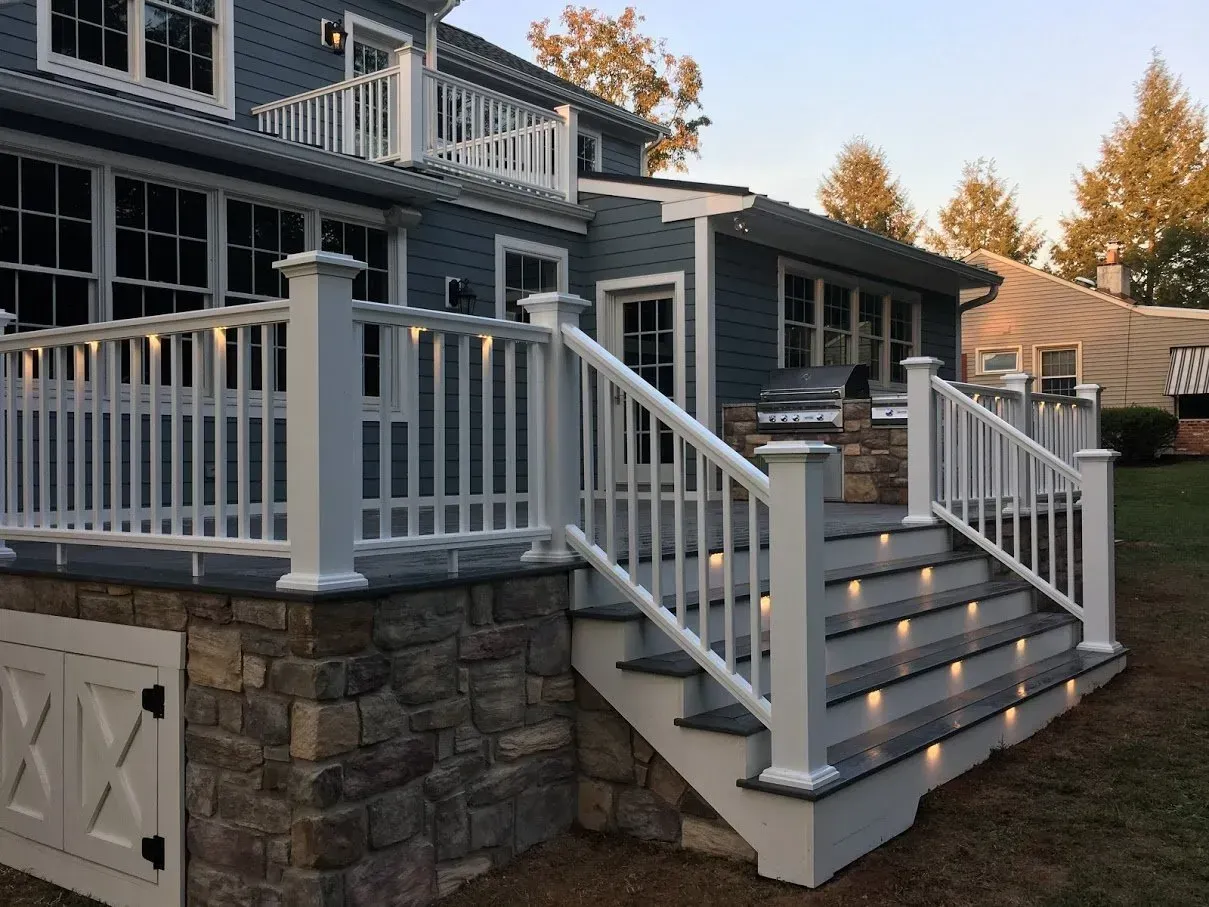 High-quality deck construction detail in Bucks County
