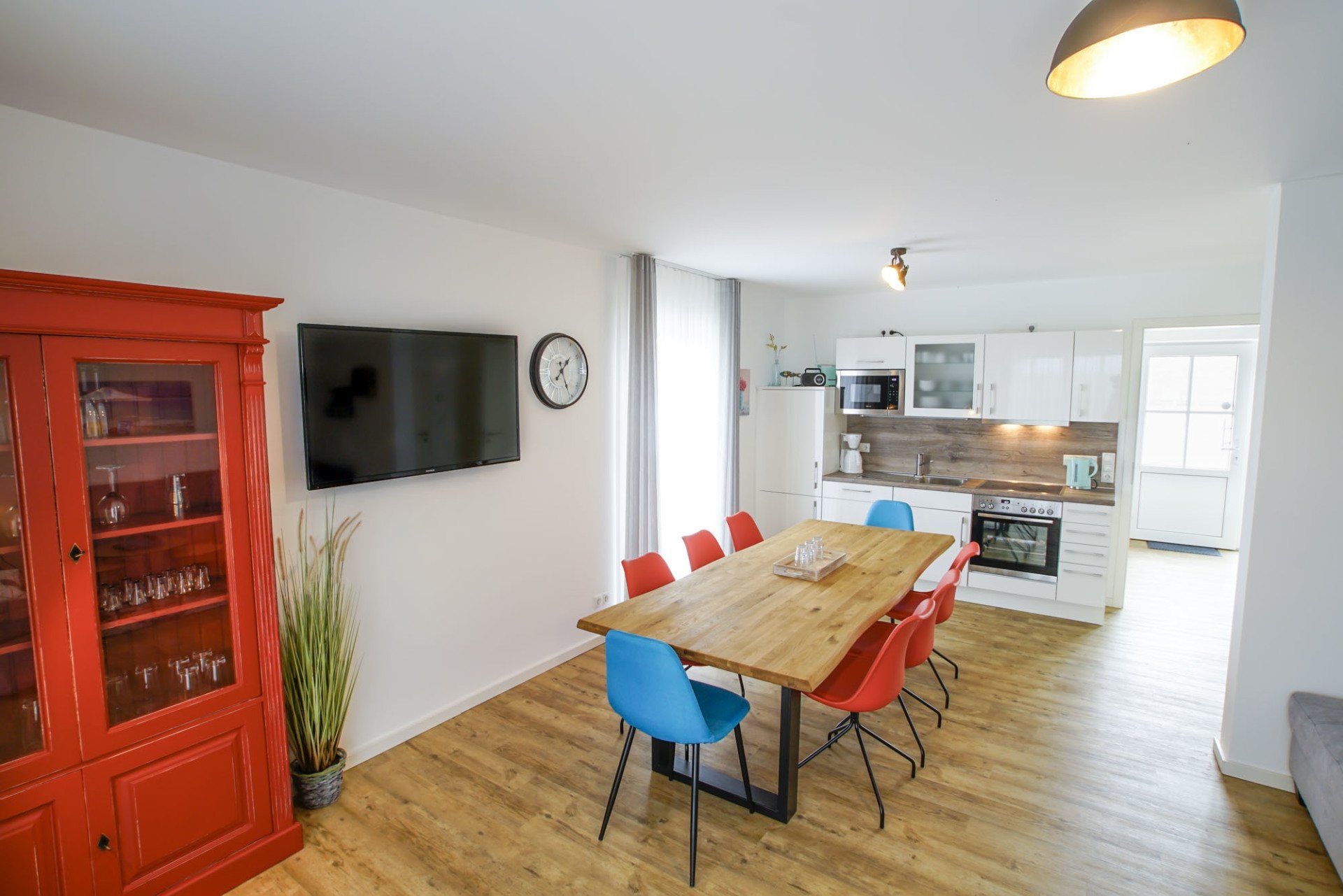 Esszimmer und Küche in Ferienhaus 17.