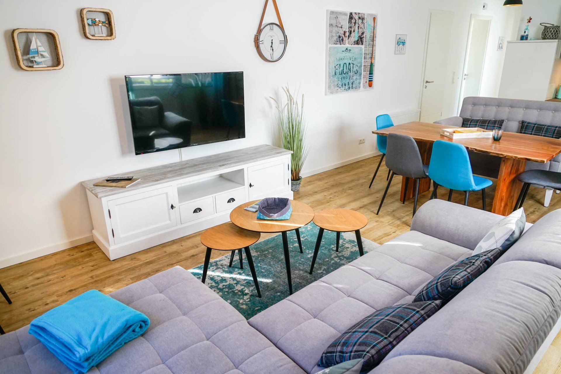 Wohn- und Essbereich in Ferienwohnung 4.