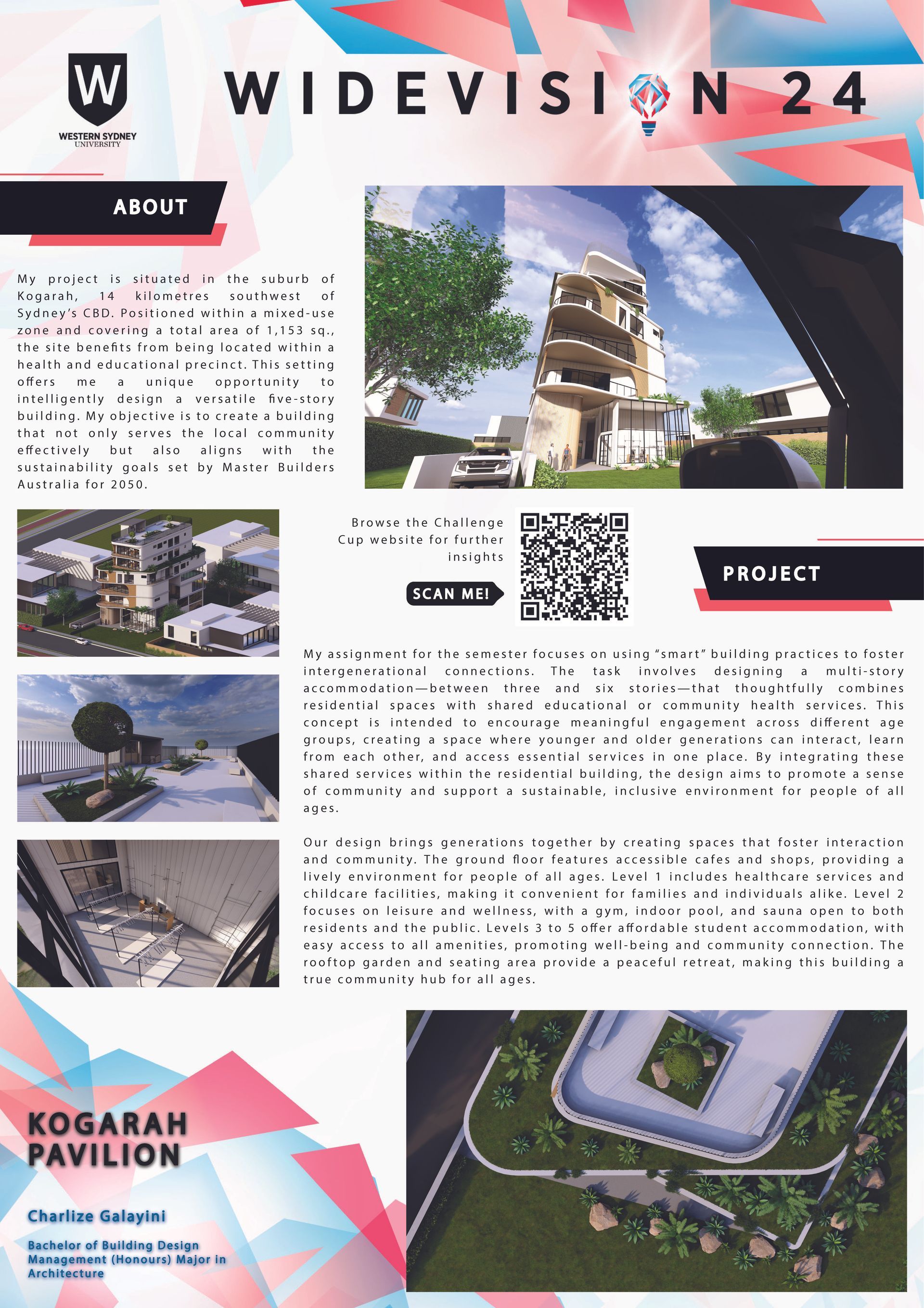 It is a brochure for a project called widevision 24.