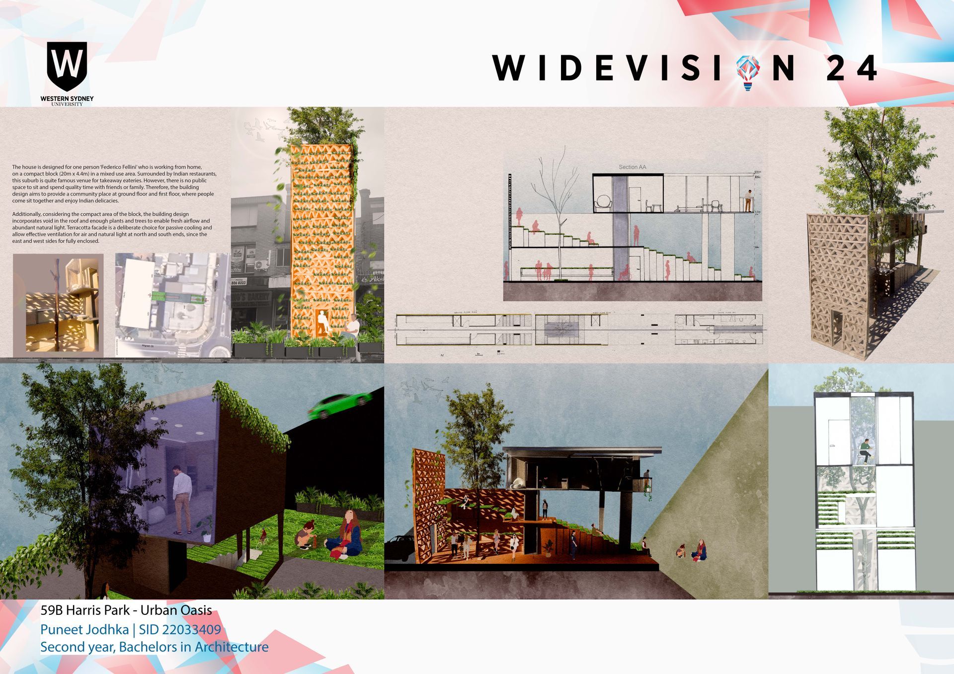 A poster that says widevision 24 on it