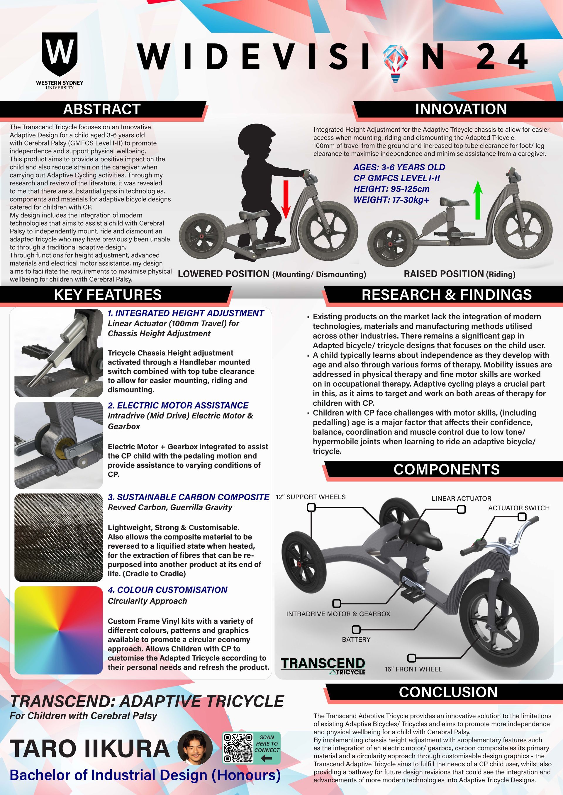 A poster with a child riding a bike on it.