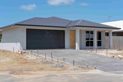 Newly completed construction of a new driveway we created