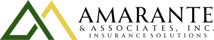 Amarante Associates Inc. Insurance Solutions logo in green, gold, and black on a white background