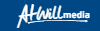 A white logo reading 