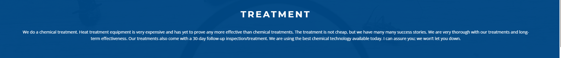 bedbug treatment