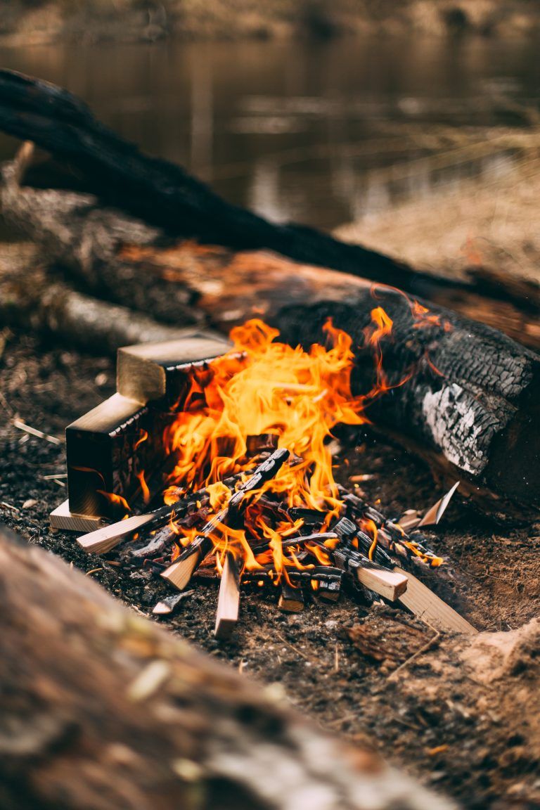 Lighted Bonfire — St. Louis, MO — Clear Spaces