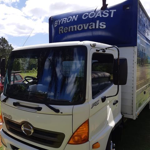 A Truck Is Parked On The Road — Byron Coast Removals In Main Arm, NSW