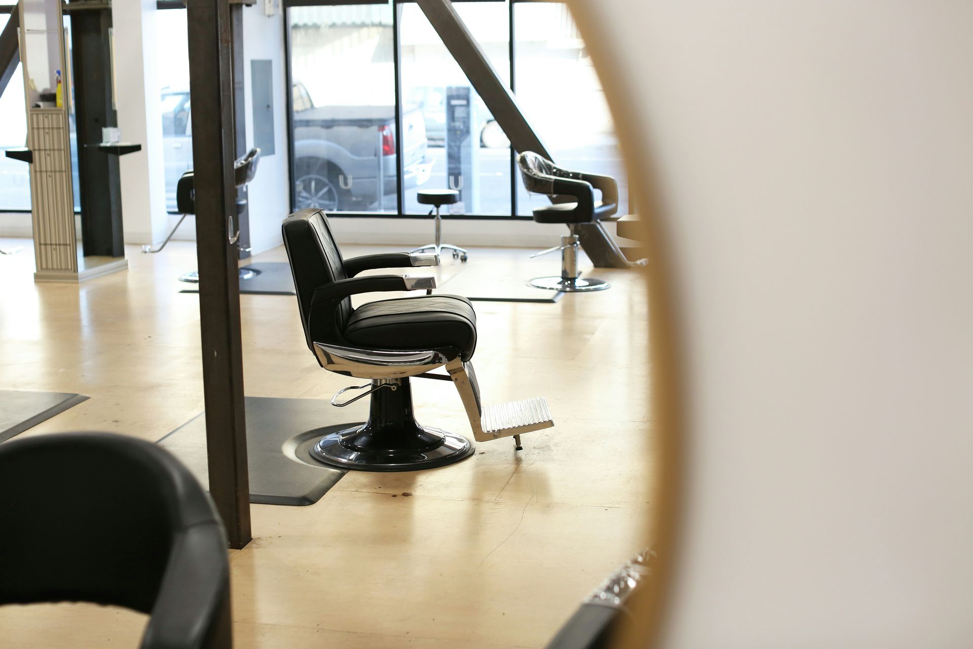 Modern salon shop leveraging technology to enhance the client experience.
