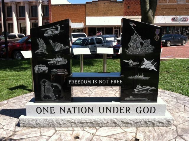 Monument For Armed Forces Of America — Freeman, MO — Freeman Monument