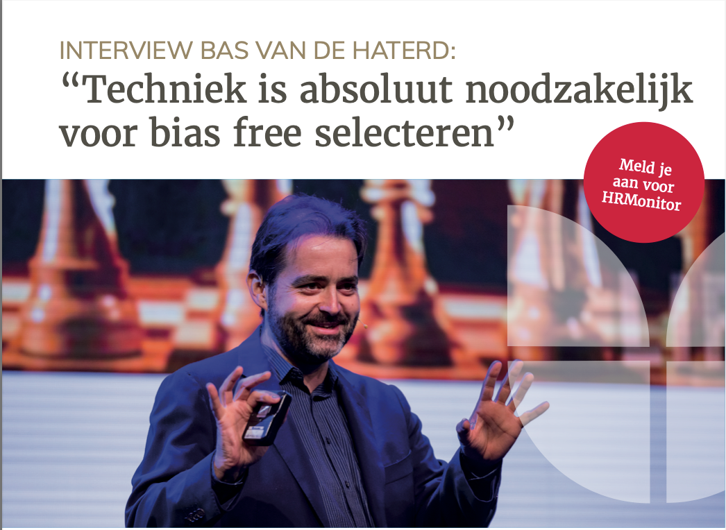 schermafbeelding van artikel met foto Bas van de Haterd