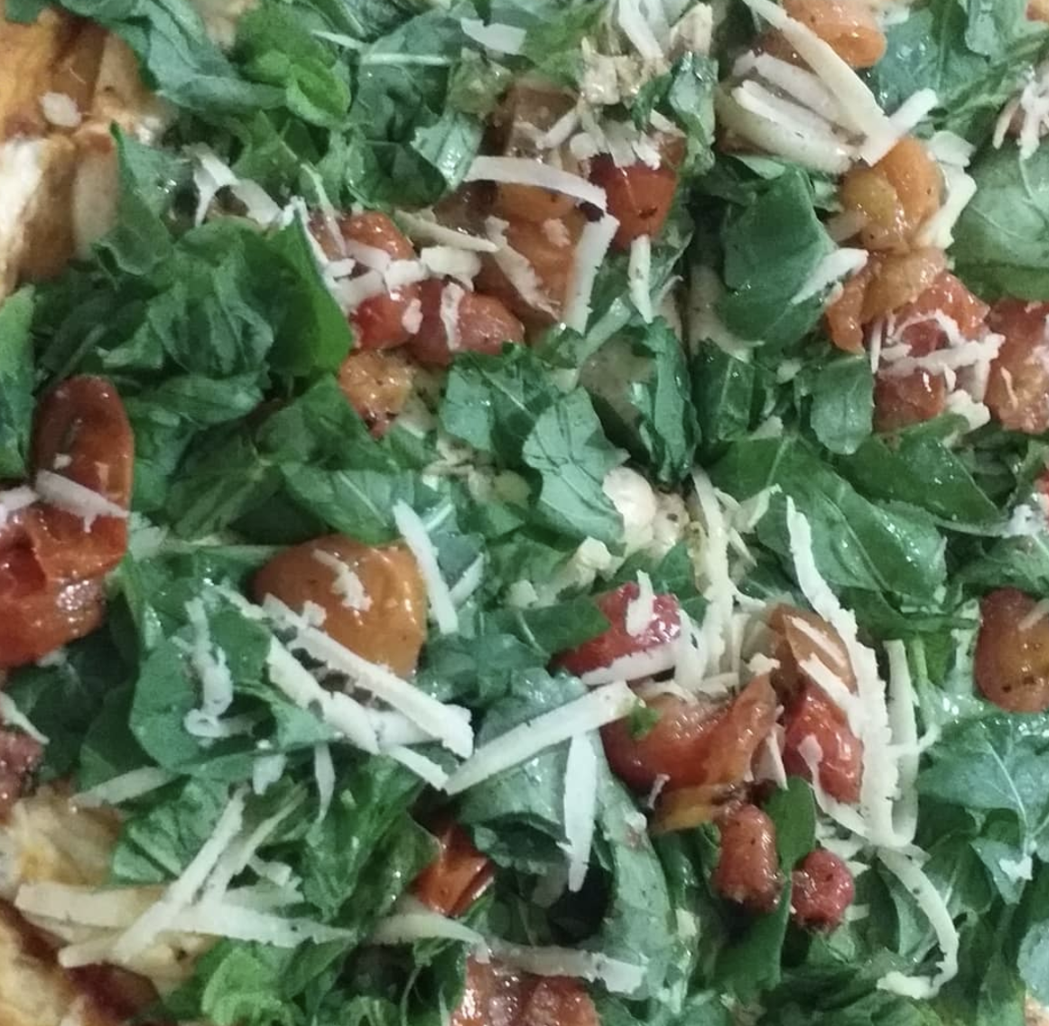 Pizza de rúcula