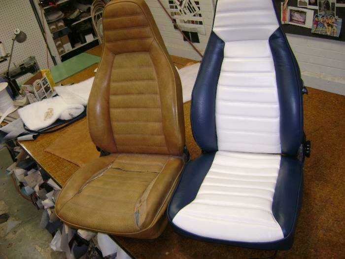 Boat seat upholstery