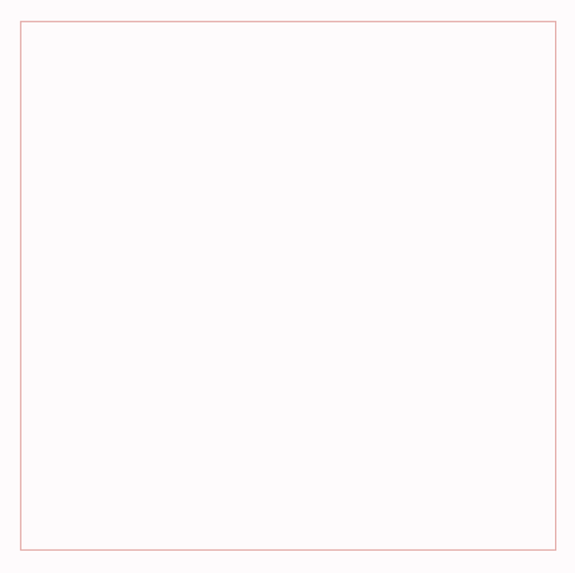 Ein weißes Quadrat mit rosa Rand auf weißem Hintergrund.