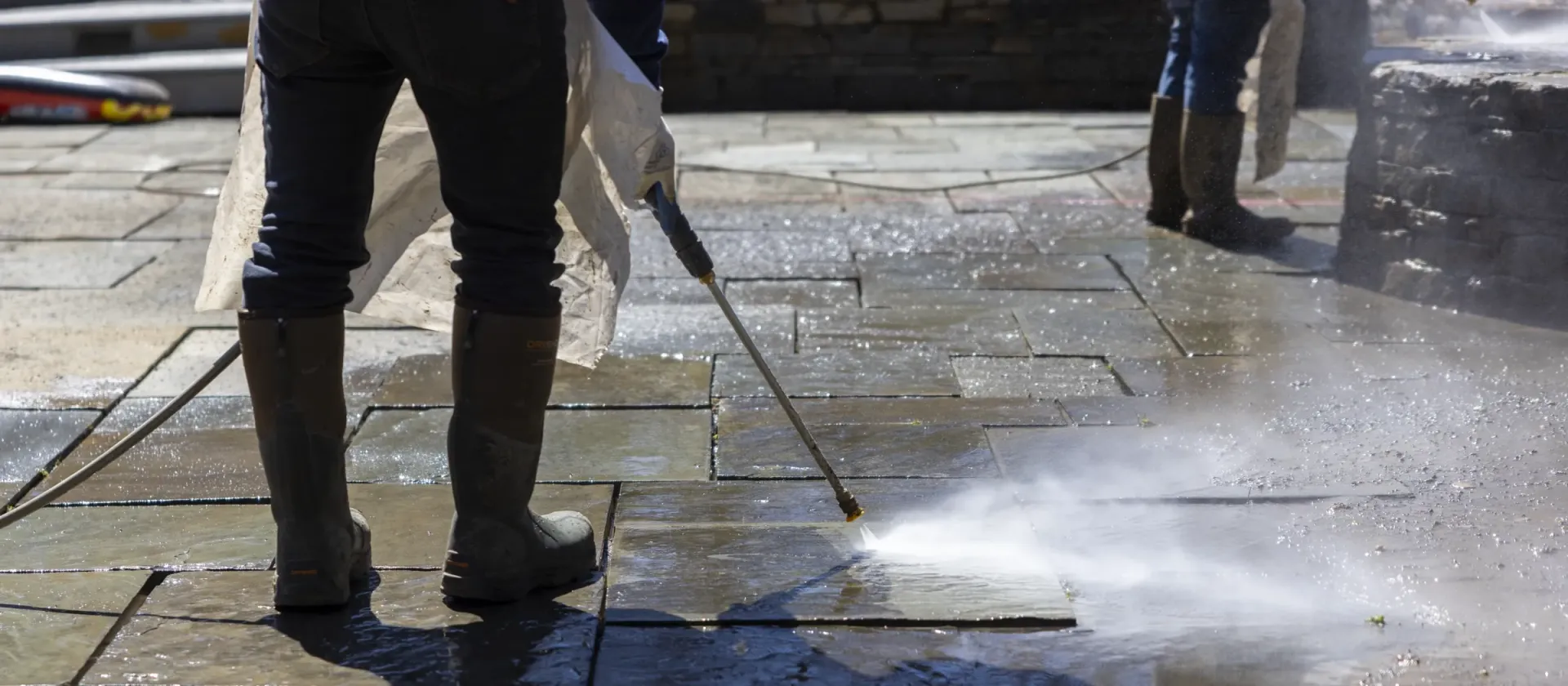 Performing Commercial Property Power Washing