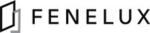 The word fenelux is written in blue on a white background