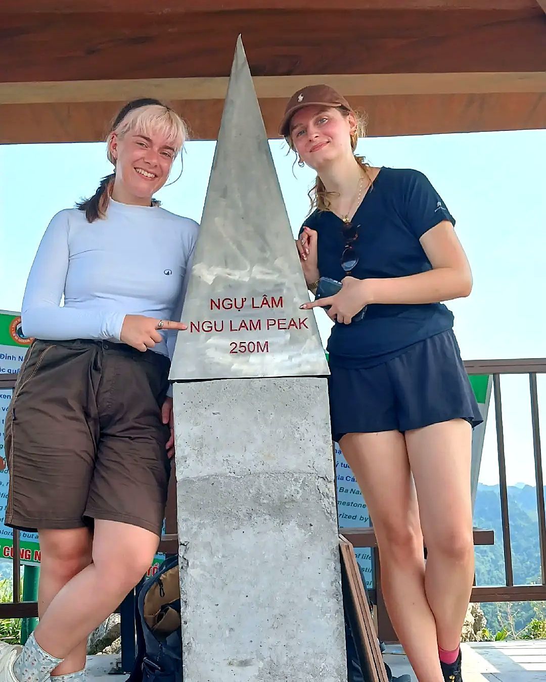 Guests at Ngu Lam Peak