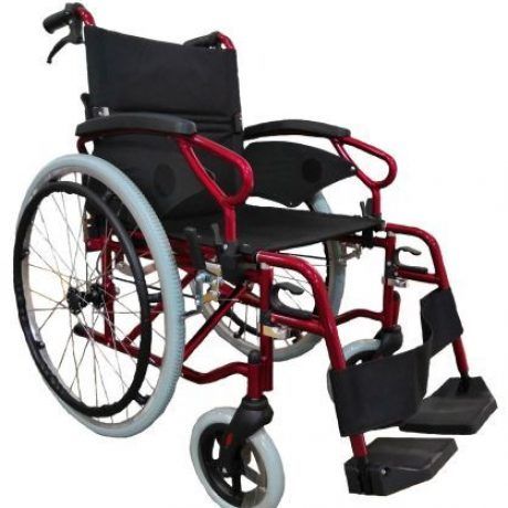 Black & Red Wheelchair — Healthcare Equipment in Lake Macquarie