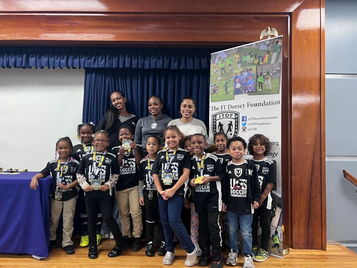 A group of children who are apart of the JT Dorsey Foundation