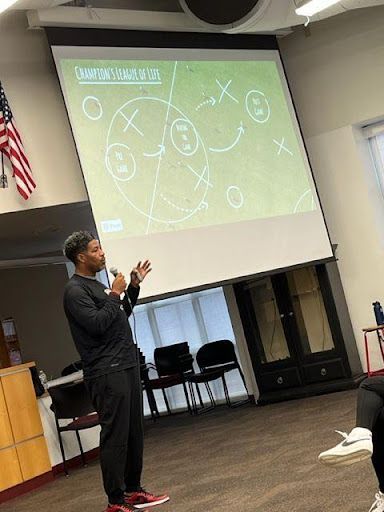 JT Dorsey giving a presentation