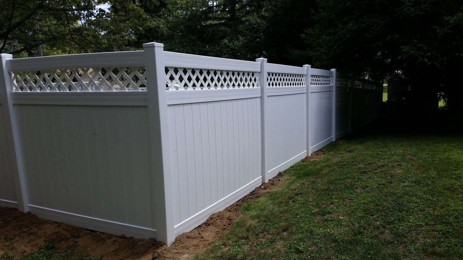 Side Vinyl Fencing — Girard, PA — Terran Fence Company
