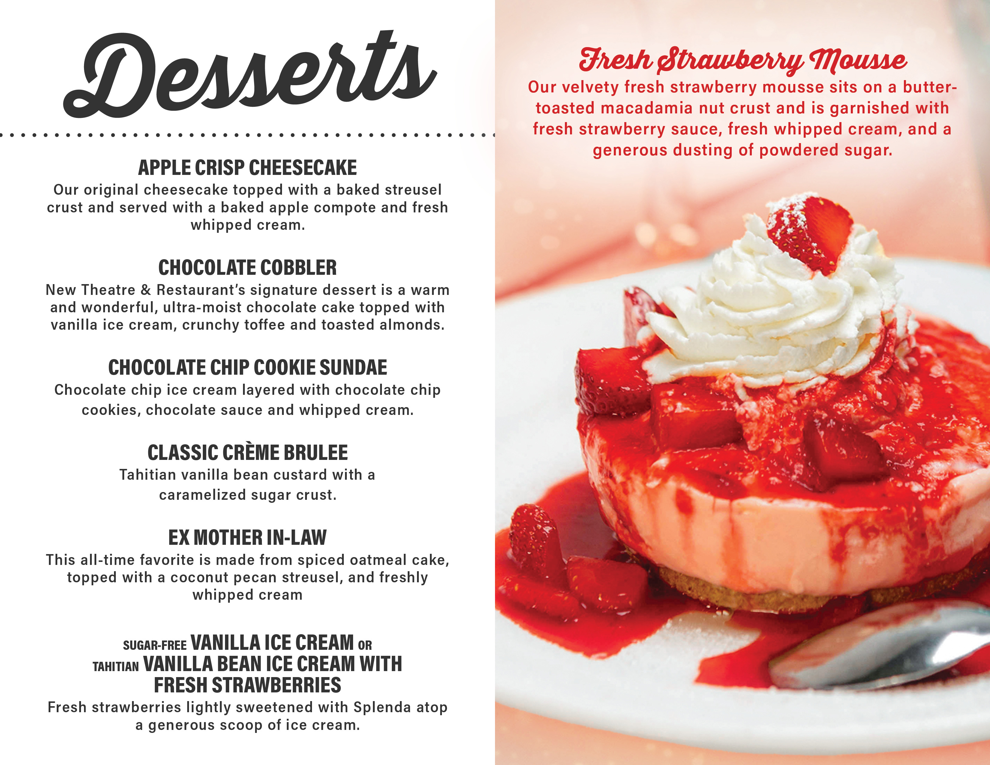 MENUS | New Theatre & Restaurant KC