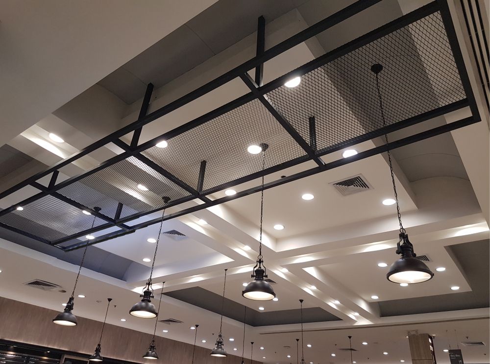 Modern Ceiling with Multiple Lights