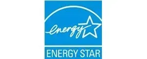 Blue Energy Star logo with white star and “energy” script above “ENERGY STAR” text.