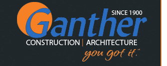 A logo for ganther construction and architecture says you got it
