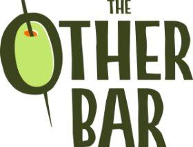 A logo for the other bar with an olive on it
