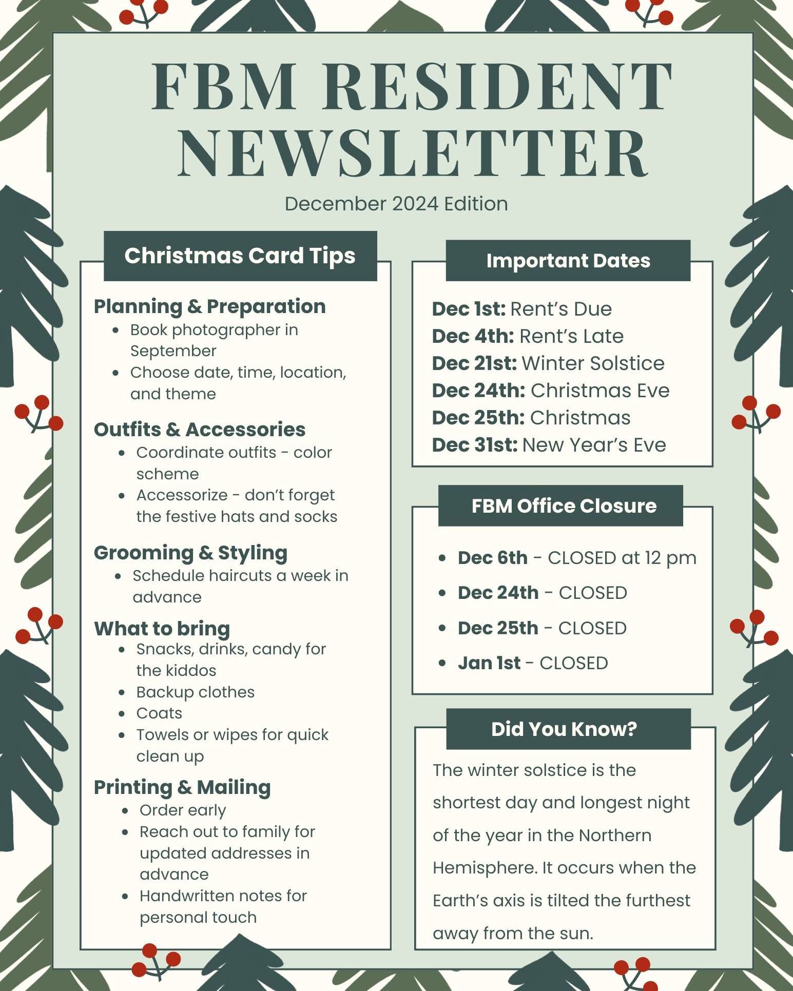 FBM Resident Newsletter December 2024