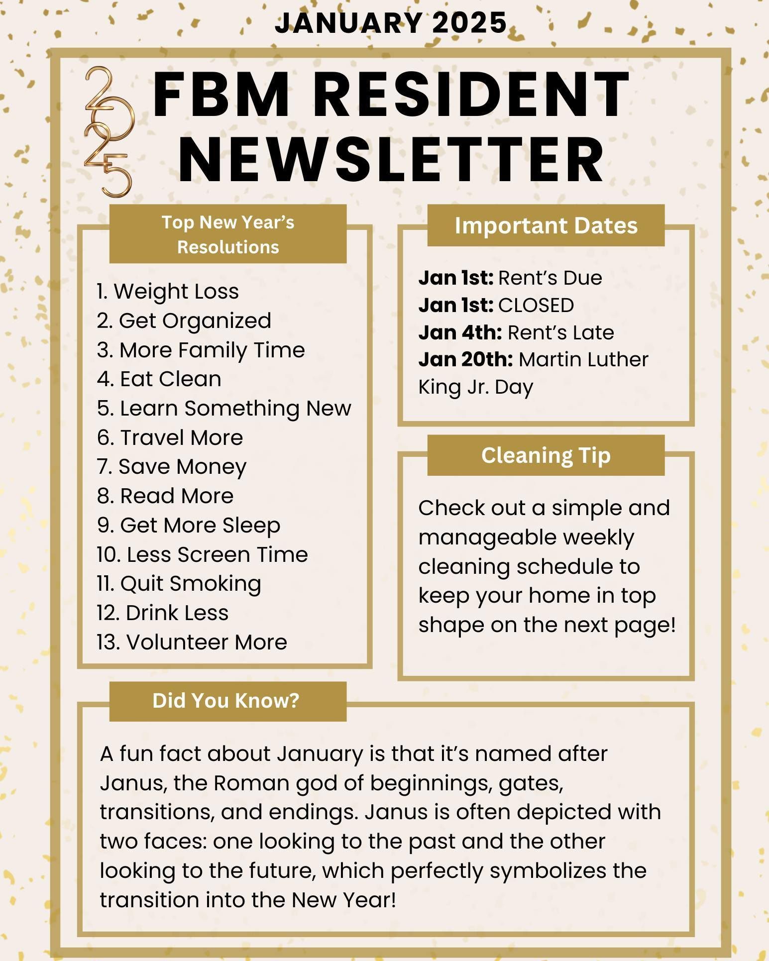 FBM Resident Newsletter January 2025