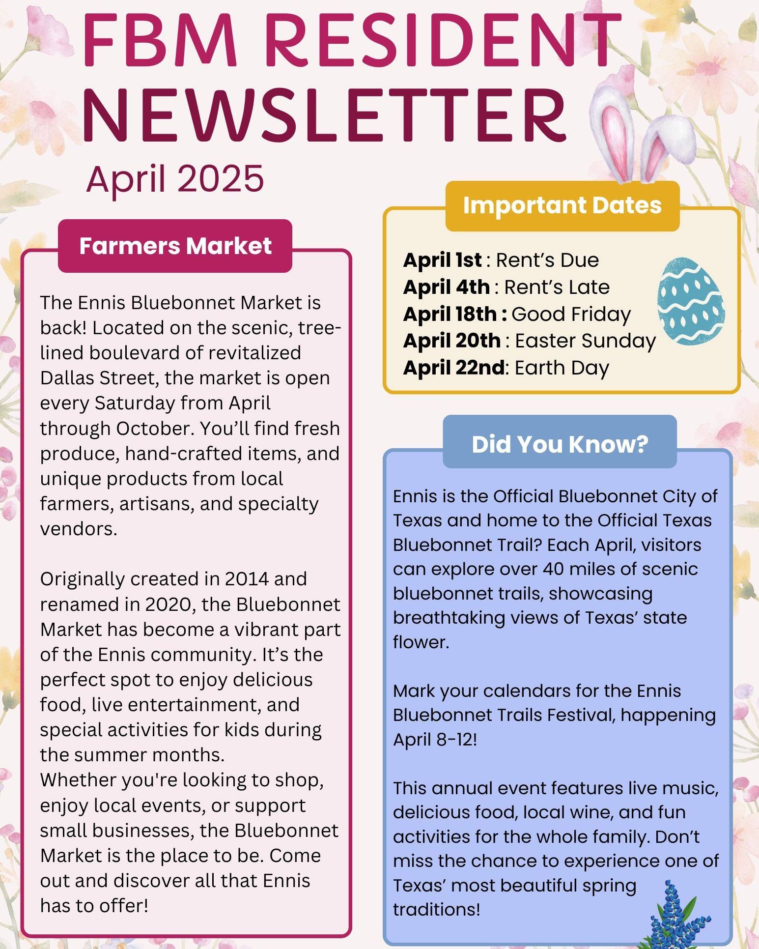 May 2025 Newsletter