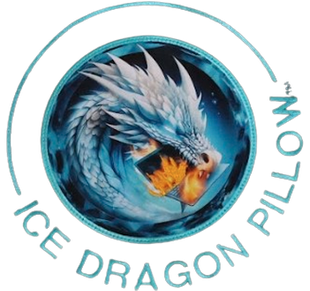 Ice Dragon Pillow logo