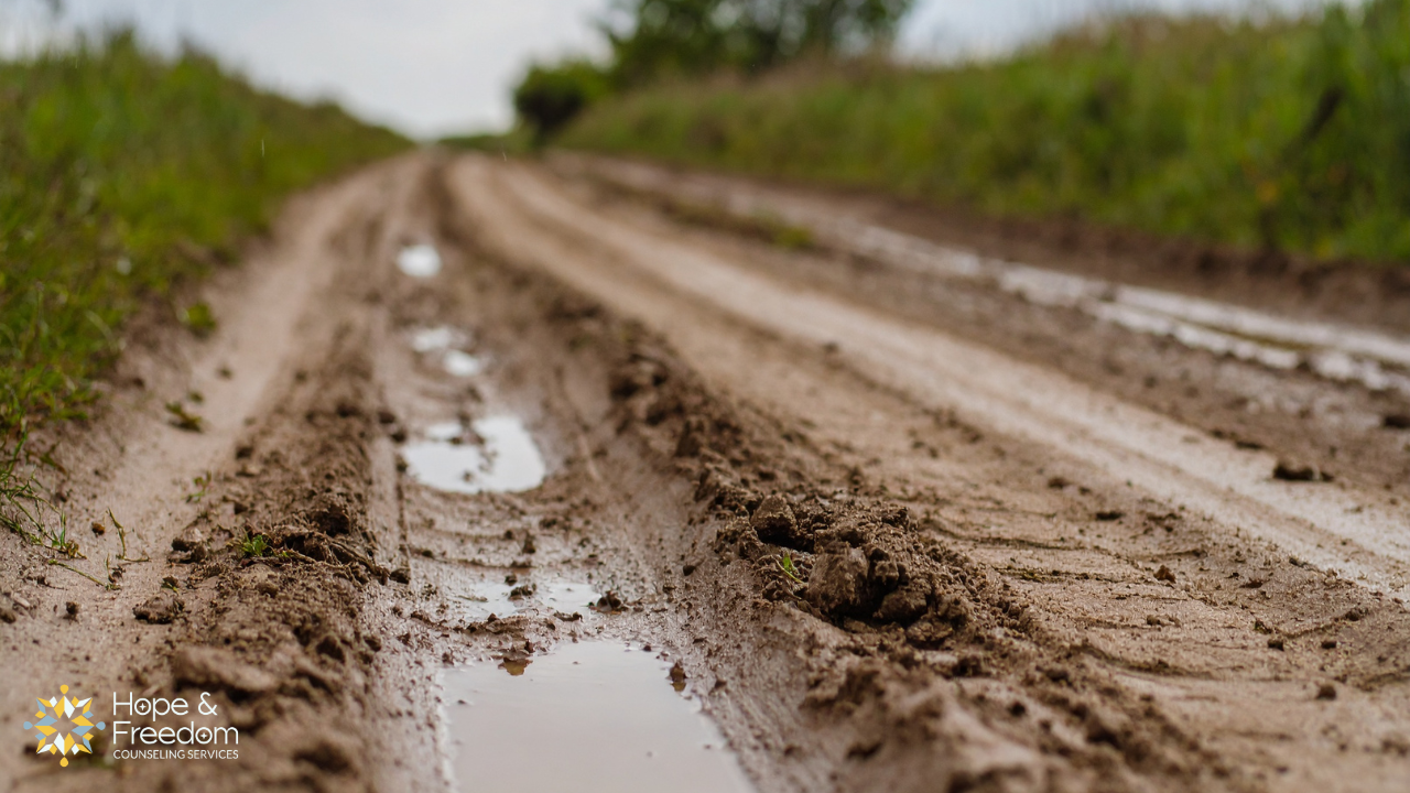 Muddy path to recovery from sex addiction.