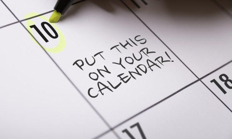 A calendar with the words put this on your calendar written on it