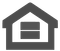 Gray house icon with a box/package symbol inside