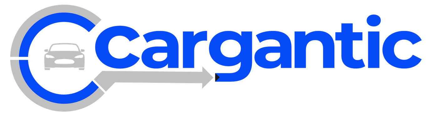 The logo for cargandic is blue and white with a car in the middle.