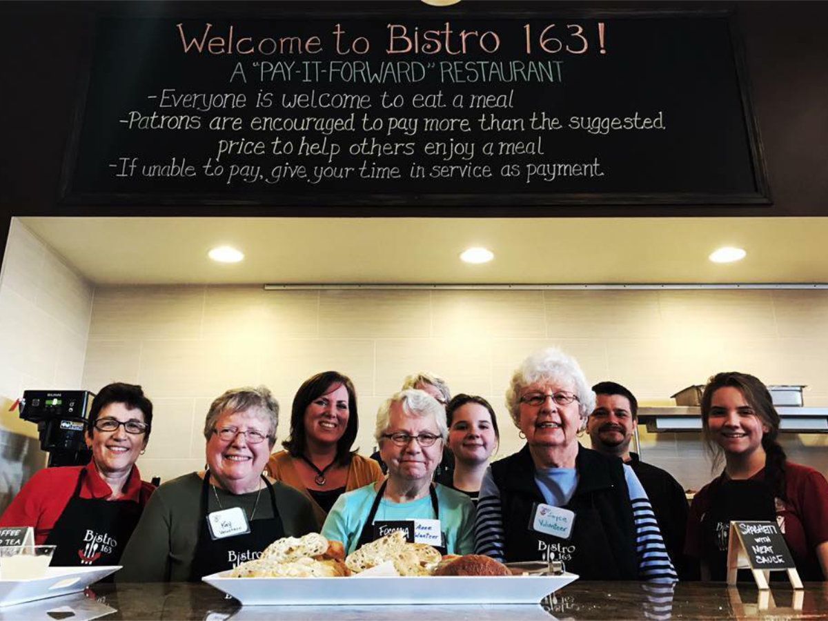 Volunteers at Bistro 163