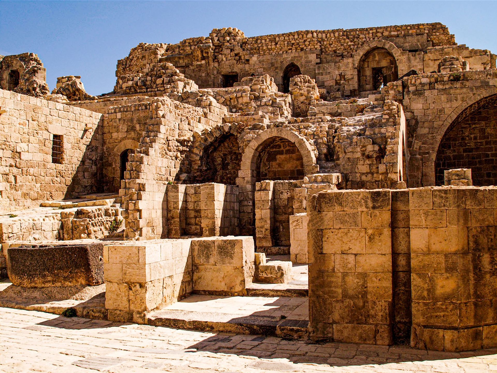 Walk around freely Citadel of Aleppo Blue Road Academy