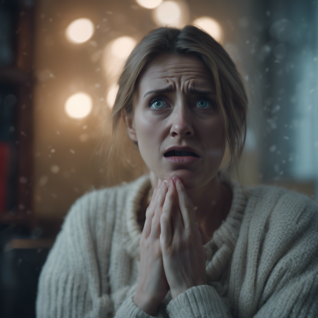 Picture of a woman having a panic attack