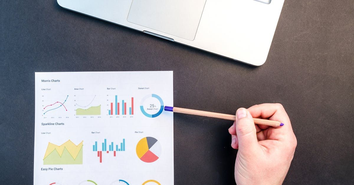 A person is pointing at a graph with a pencil.