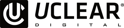Logo for UCLEAR DIGITAL, featuring a stylized 