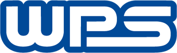 WPS logo in white letters with a blue outline. | Impact Automotive
