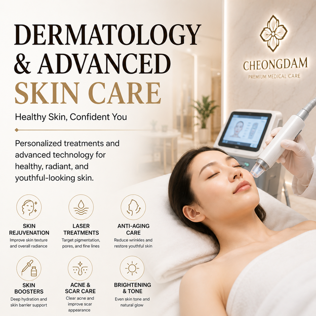 Dermatology & Advanced Skin Care in Cheongdam, Gangnam, Seoul