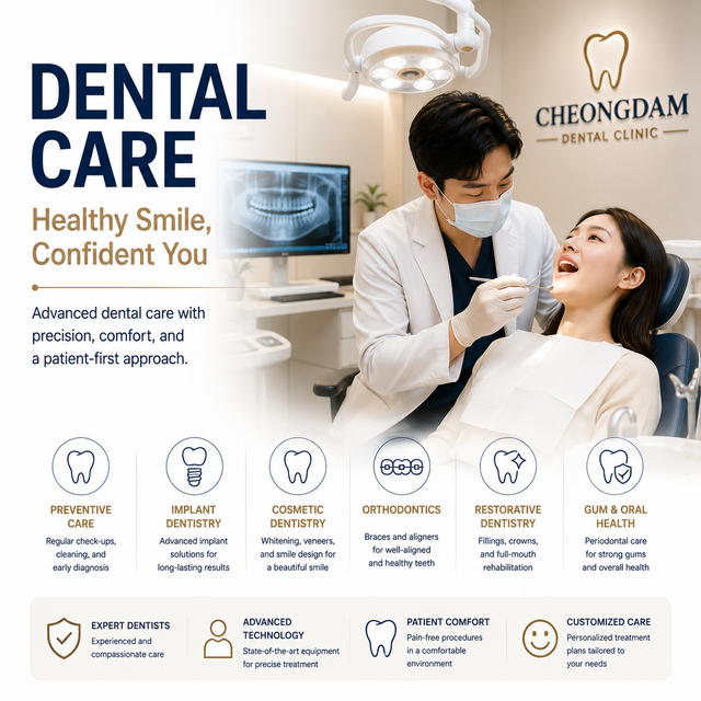 Dental Care in Cheongdam, Gangnam, Seoul