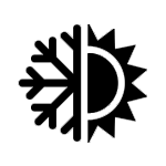 Snow Sun Icon