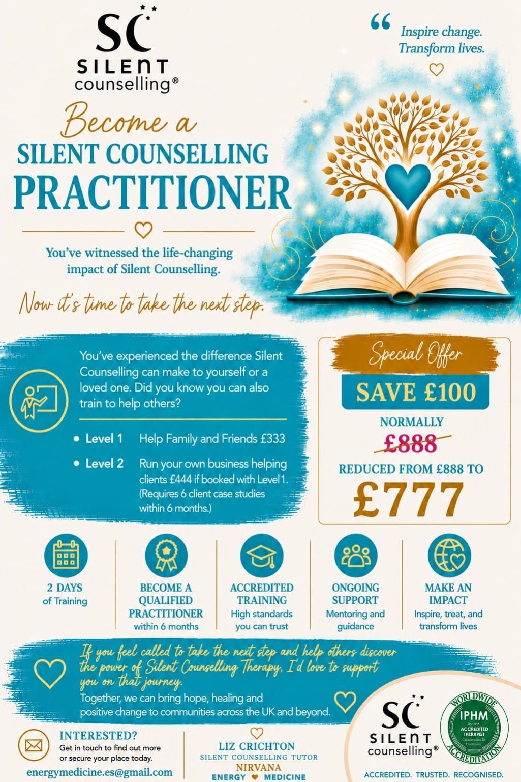 Train as a Practitioner in only 2 days!