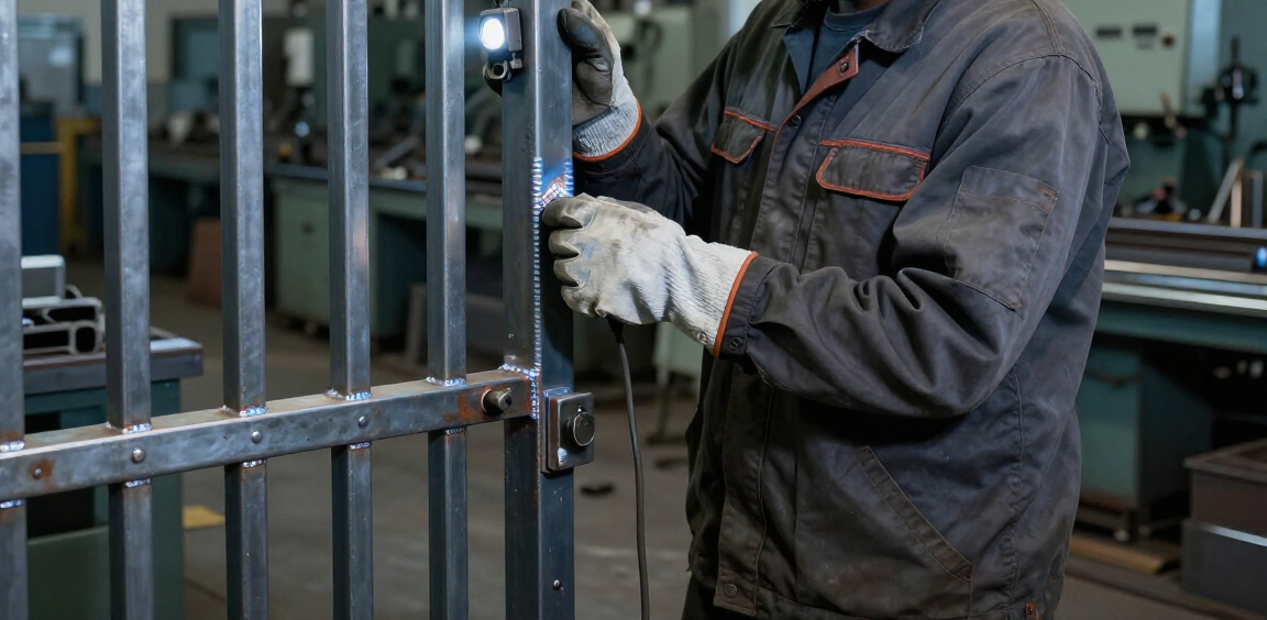 Manutenzione di carpenteria metallica in officina Simone Sevieri