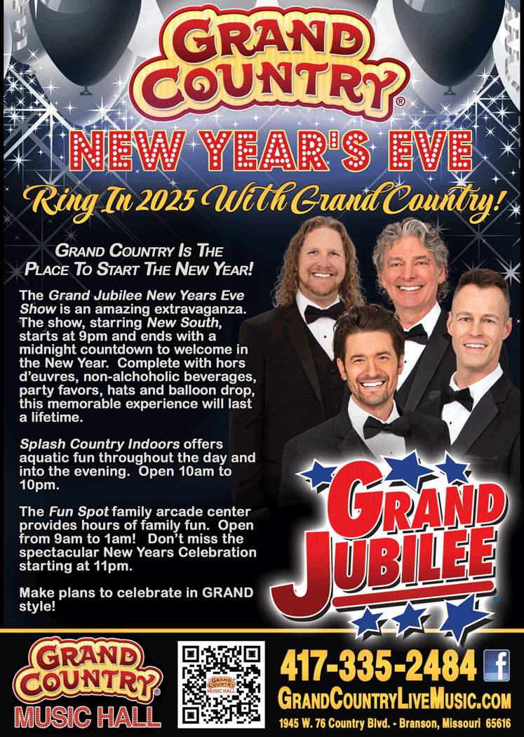 Grand country grand happenings weekly operating schedule and show schedules